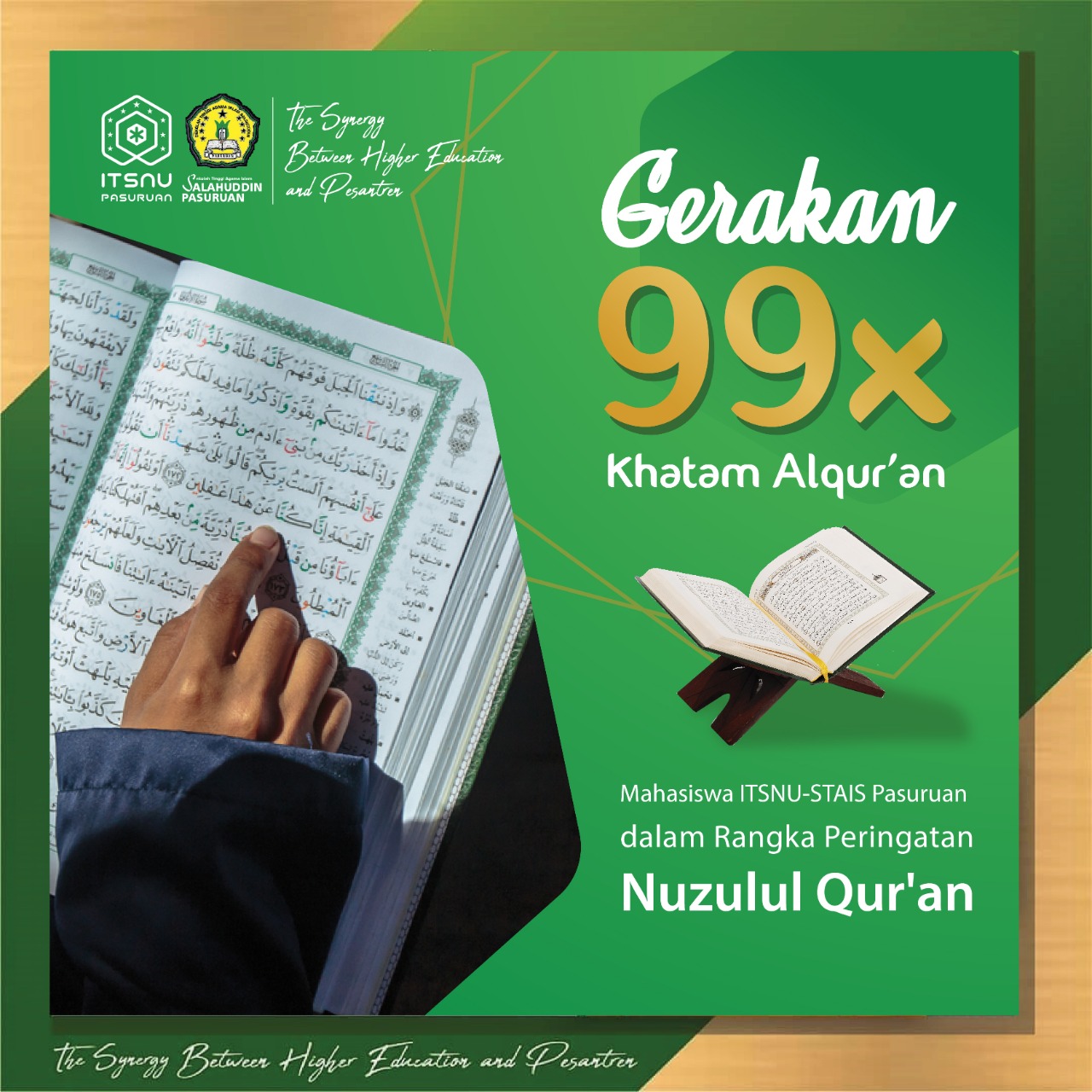 Memuliakan Malam Nuzulul Qur’an, Mahasiswa ITSNU-STAIS Pasuruan 99 Kali Khatam Al Quran Dalam Sehari