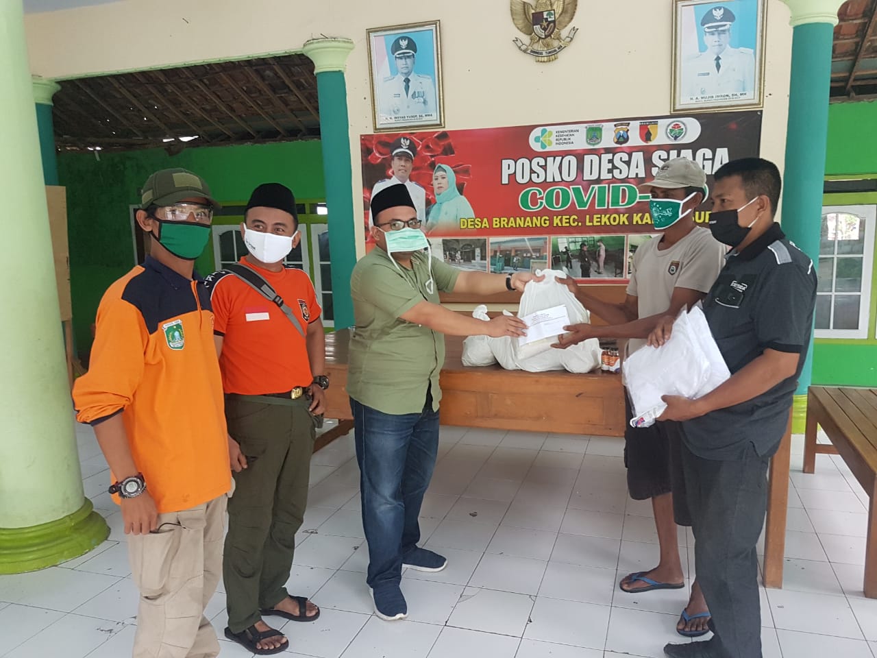 PC GP Ansor NU Kab. Pasuruan Bantu PDP Yang Melakukan Isolasi Mandiri