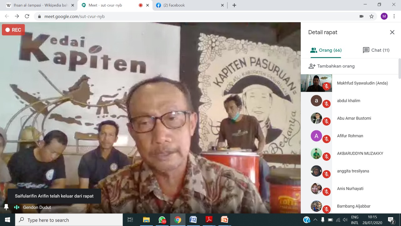 Membaca Tantangan Industri Pengolahan Masa Pandemi, ITSNU Pasuruan Gelar Webinar Inovasi Kopi