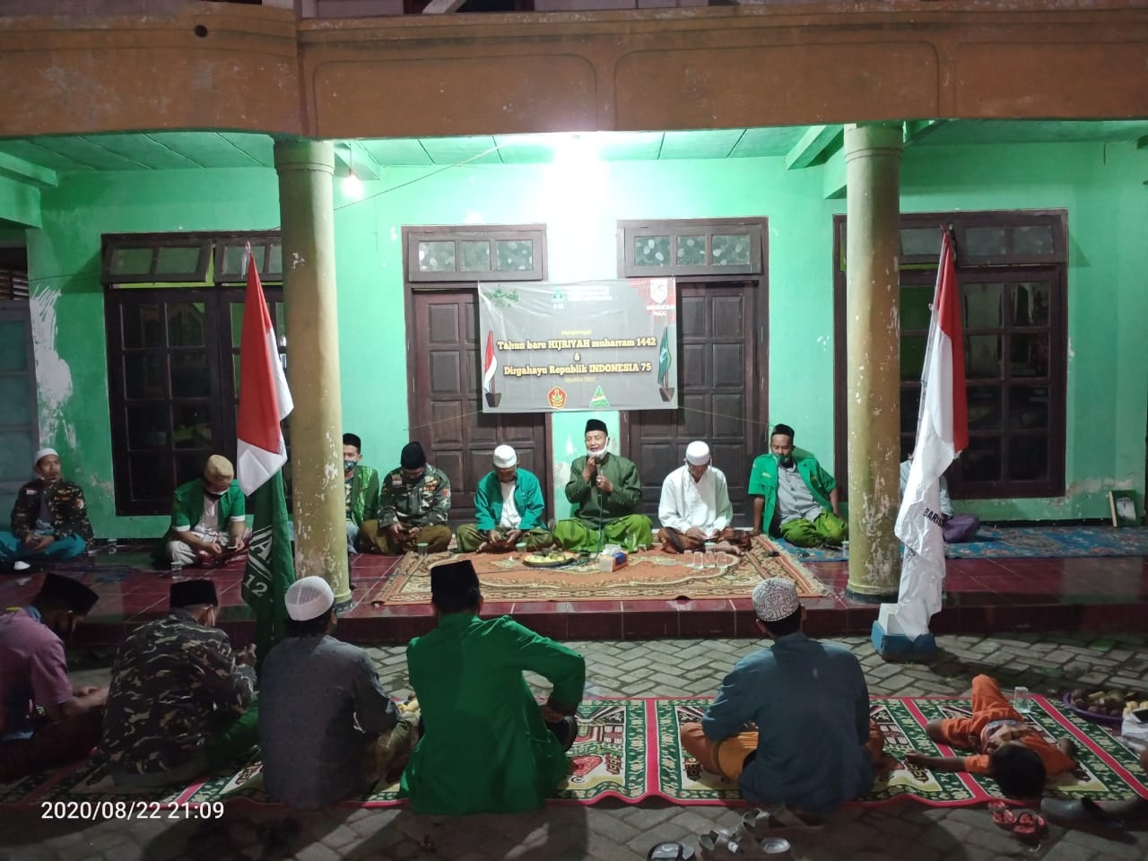 Peringati Muharroman & Kemerdekaan, Banser Rejoso Gelar Gedruk Bumi Hubbul Wathan Minal Iman