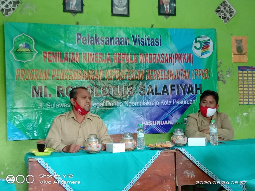 Tingkatkan Kinerja Kepala Madrasah, Maarif NU Kota Pasuruan Gelar Visitasi ke MI Roudlatus Salafiyah
