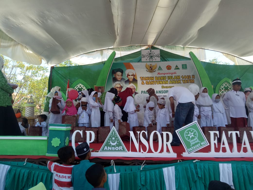 Rayakan Tradisi Bulan Suro, Ansor & Fatayat NU Nguling Sukses  Tebar Suka Cita Bersama Yatama