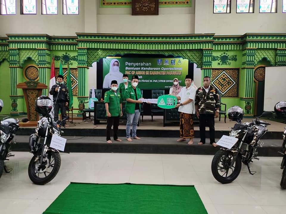 19 PAC Ansor di Kab. Pasuruan Terima Bantuan Kendaraan Bermotor