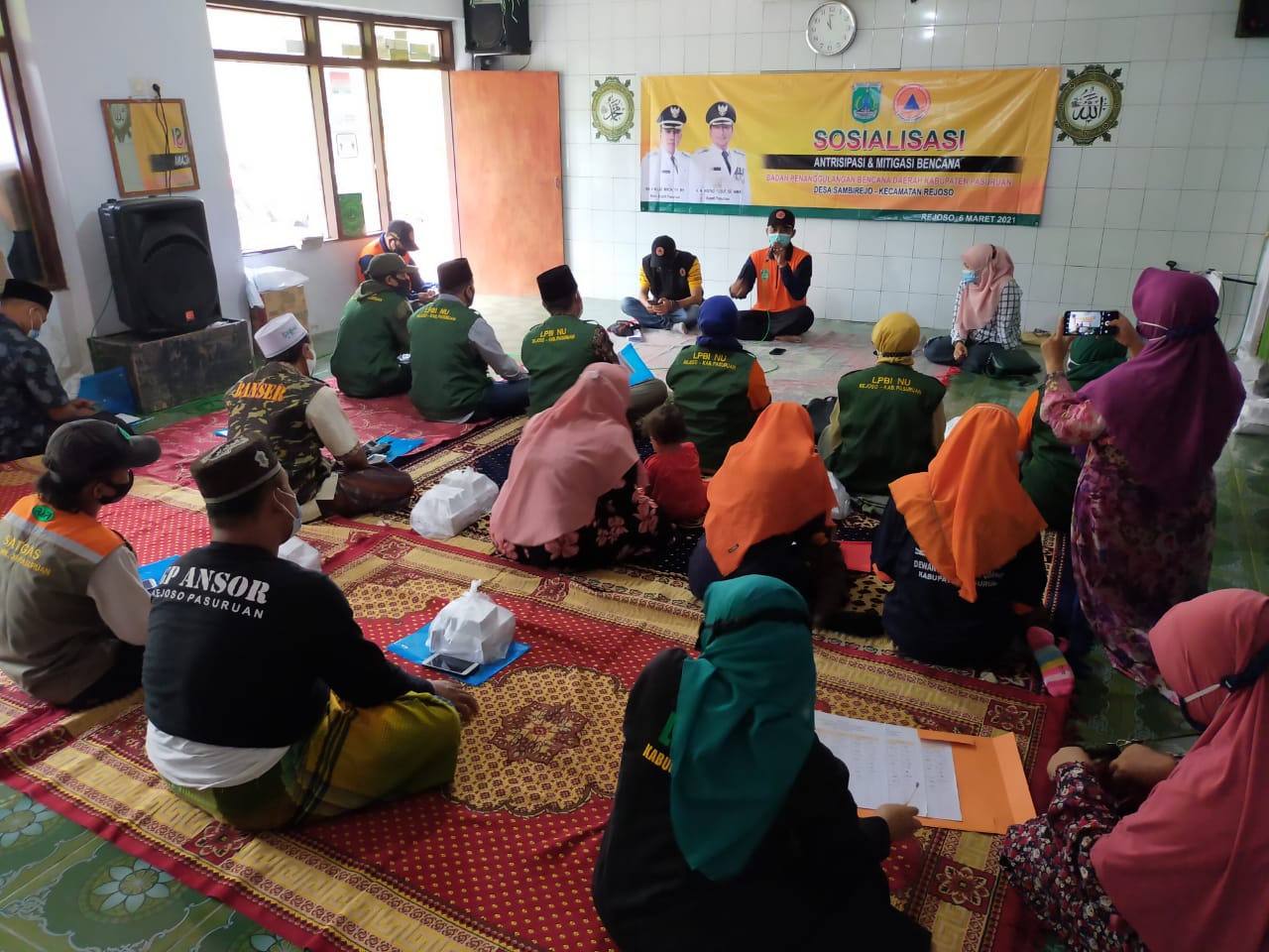 LPBI NU dan Sahabat Banser Tanggap Bencana Rejoso Aktif Tingkatkan Kapasitas Mitigasi