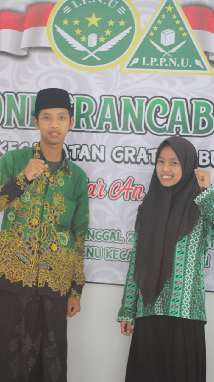 Akhmad Syauqi Muabbad dan Ning Nikma Nahkoda Baru IPNU-IPPNU Grati