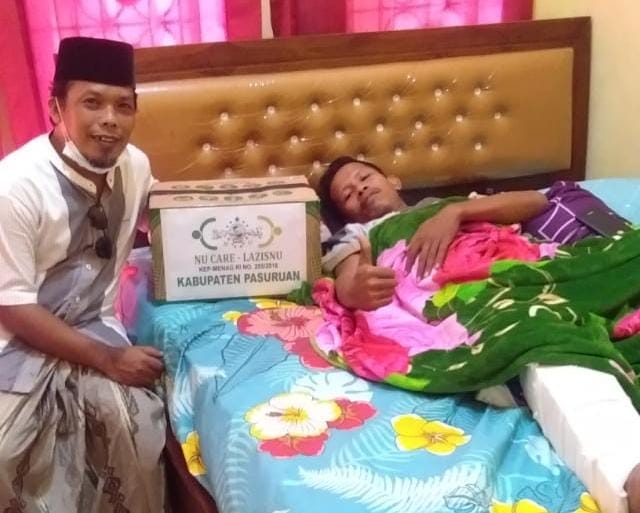 Anggota Banser Rejoso Korban Kecelakaan saat Bertugas dapat Santunan Lazisnu