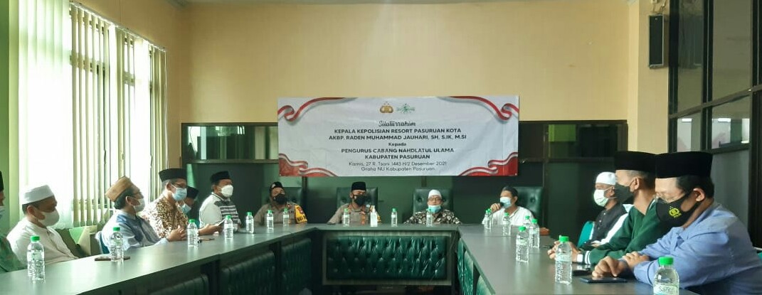 Mohon Doa & Dukungan Kiai, Kapolresta Pasuruan Silaturahmi ke PCNU