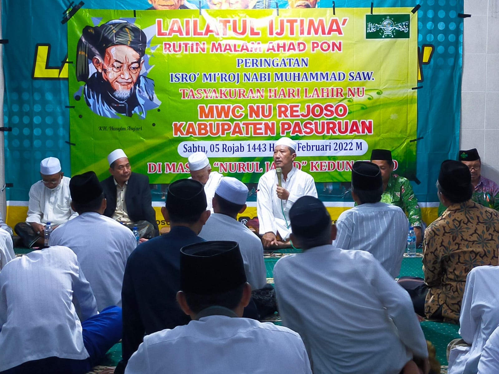 Lailatul Ijtima’ MWCNU Rejoso, Gus Ipong: Khidmat NU Itu Seperti Sholat Berjamaah