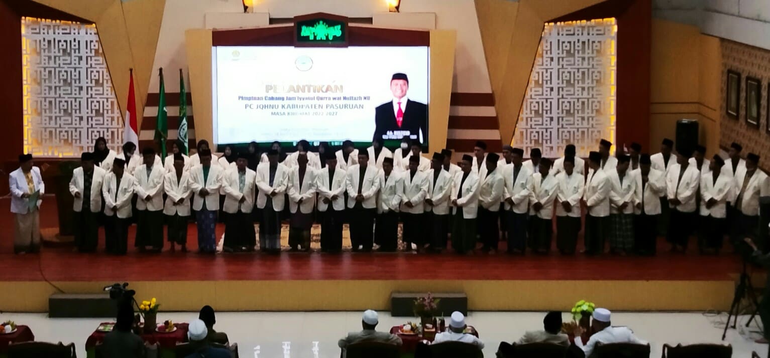 Dilantik, JQHNU Pasuruan Diminta Kawal Standarisasi Kompetensi Guru TPQ