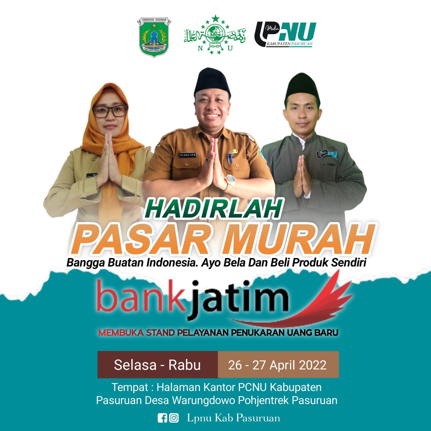 Mulai Besok, Dapatkan Harga & Paket Spesial dari Pasar Murah di Kantor PCNU Kabupaten Pasuruan