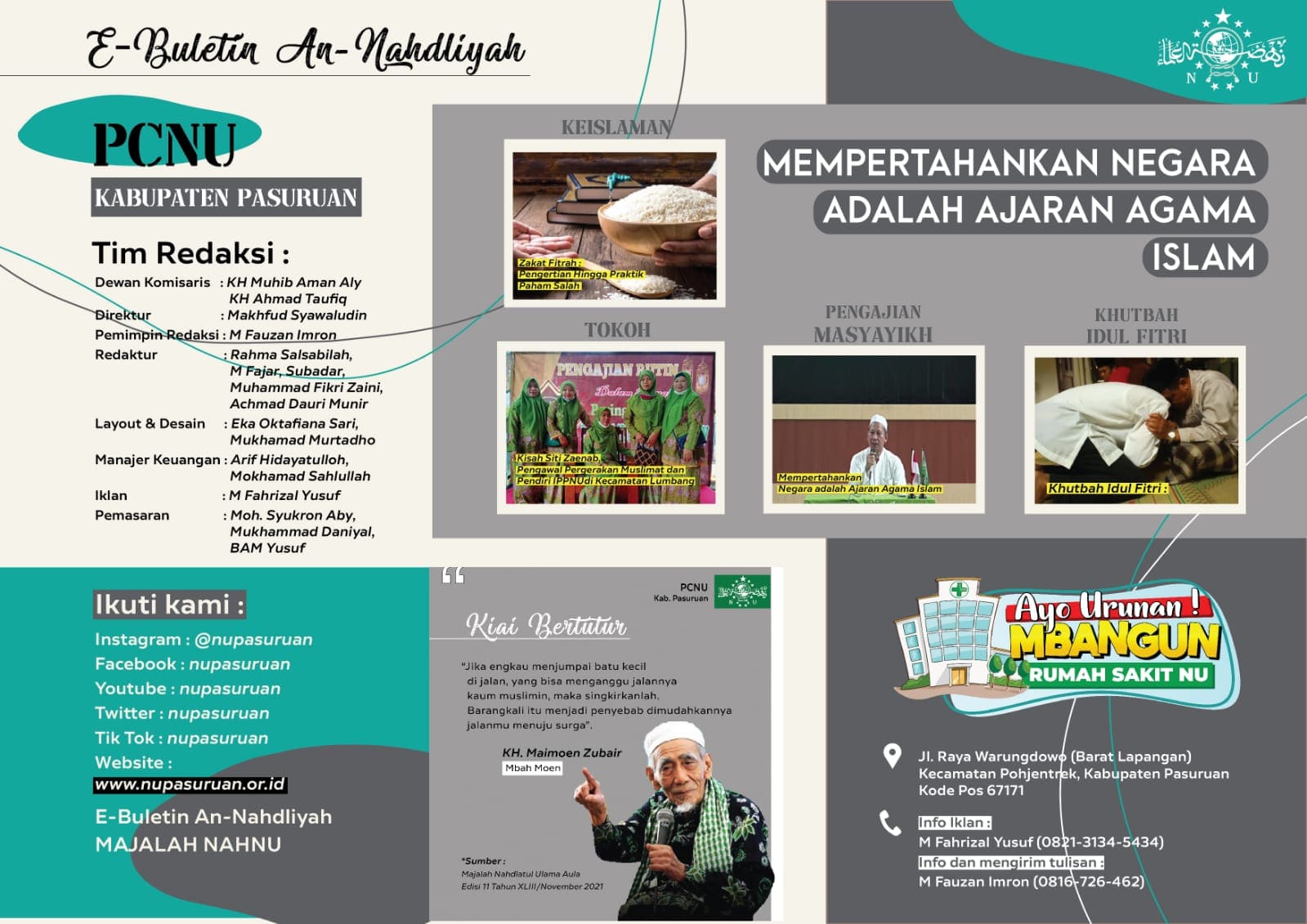 Download E-Buletin An-Nahdliyah Edisi 1 Tahun 2022