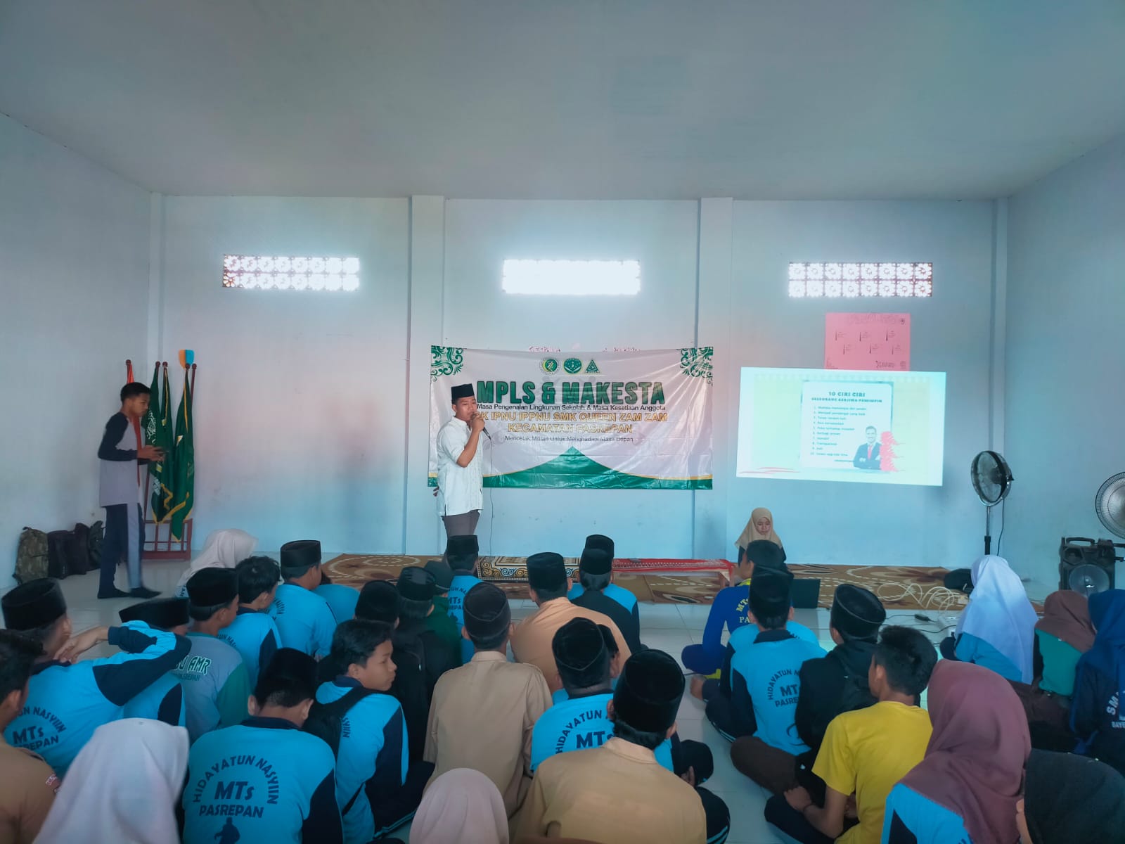 IPNU IPPNU Pasrepan Bersama SMK Queen Zam-Zam Gelar Makesta Untuk Siswa Baru