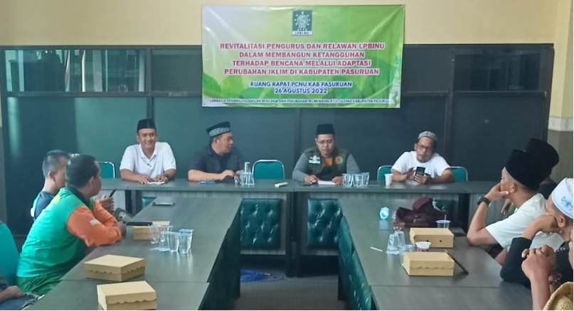 LPBINU Pasuruan Komitmen Tingkatkan Kinerja Penanggulangan Bencana