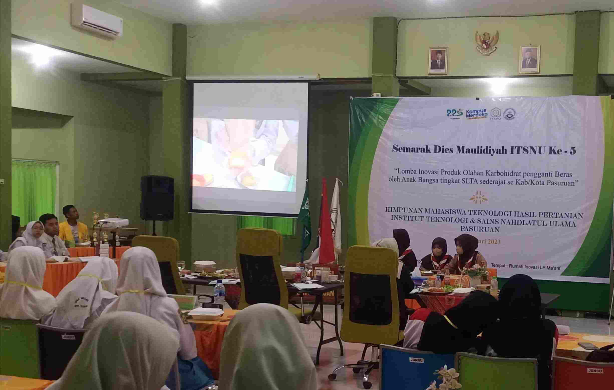Dies Maulidiyah ke-5, ITSNU Pasuruan Ajak Pelajar Inovatif Olah Karbohidrat Non Beras