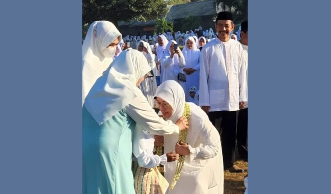 Ratusan Siswa RA Muslimat NU Pasuruan Semangat Ikut Parade Manasik Haji