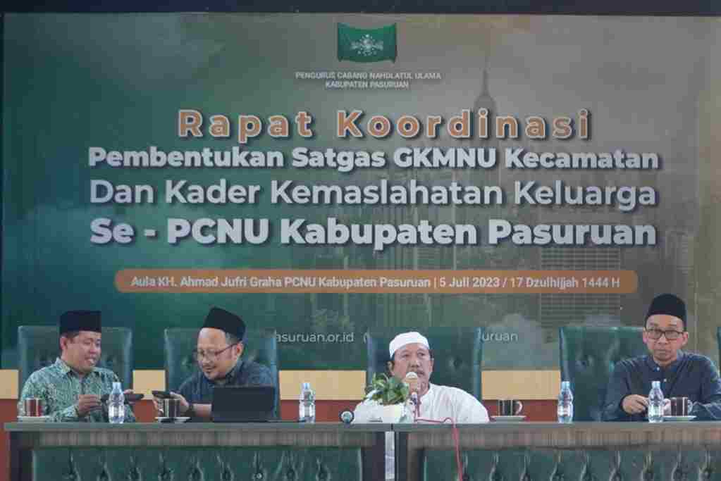 Wujudkan Keluarga Maslahat, NU Pasuruan Bentuk Satgas dan Kader GKMNU