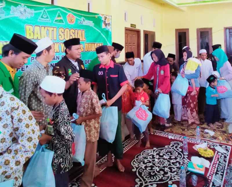 Ansor Wates Gandeng LAZ Sidogiri Santuni Puluhan Yatim
