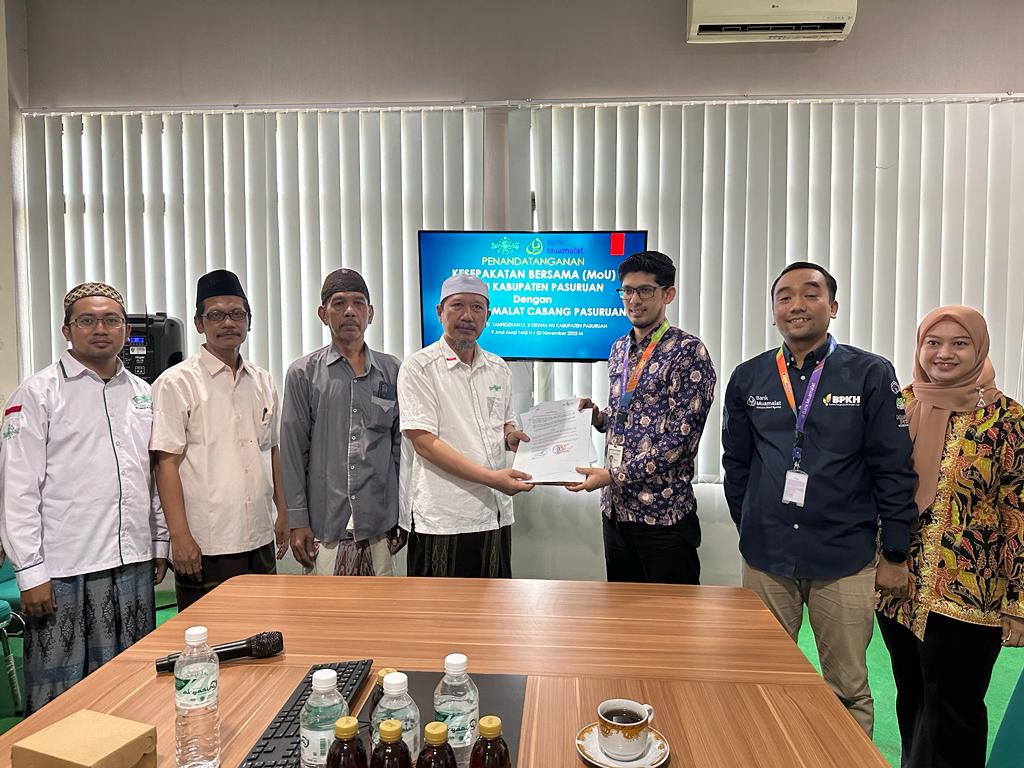 NU Pasuruan Sepakati MoU Bersama Bank Muamalat Terkait Pelayanan Haji dan Umrah