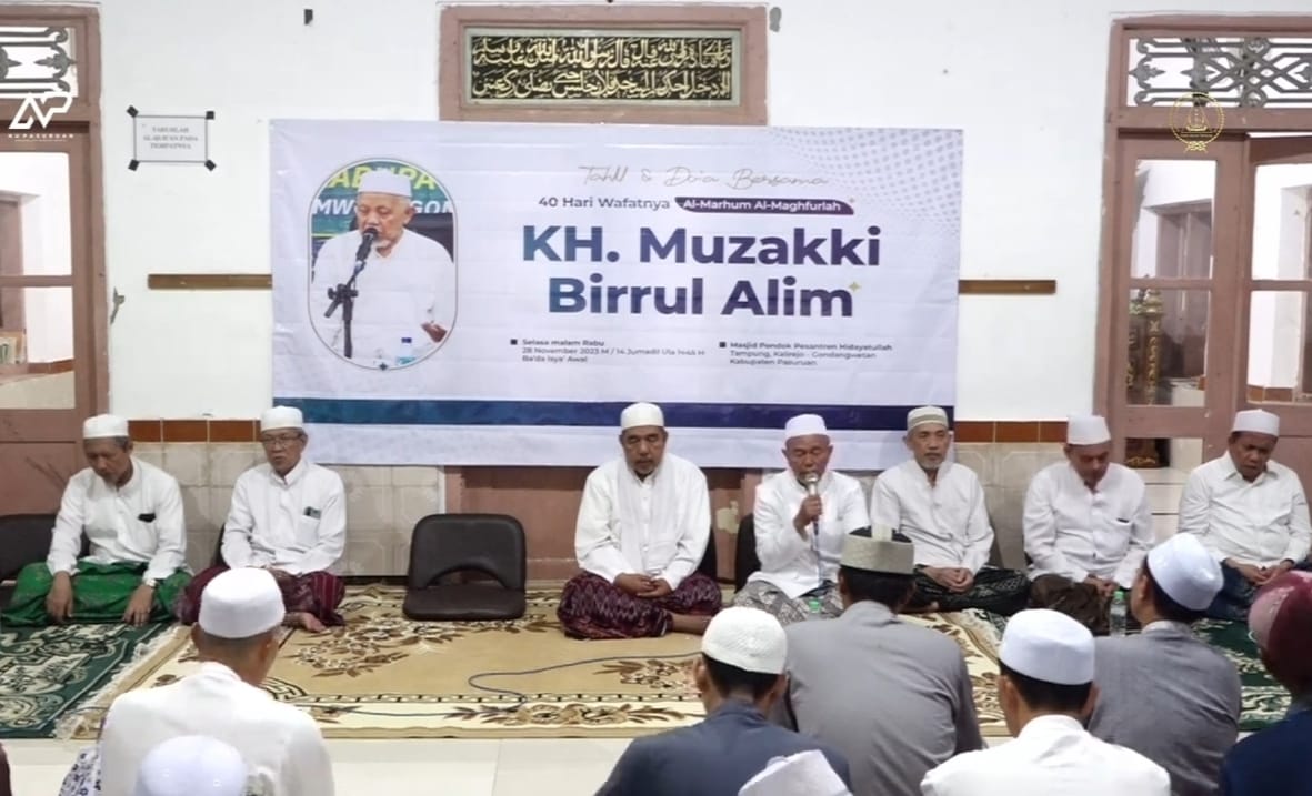 Ratusan Warga Nahdiyin Hadiri Tahlil Kenang 40 Hari Wafatnya KH Muzakki Birul Alim