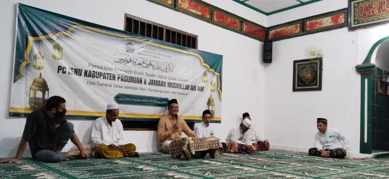 ISNU Pasuruan Tutup Rutinan Manaqib Syah Abdul Qodir Al Jaelani Sekaligus Resmikan Musolla Gus Dur