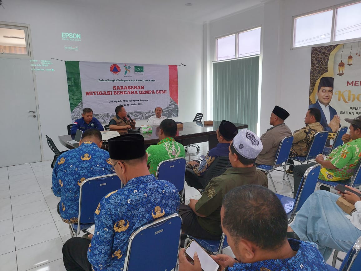 LPBINU Kabupaten Pasuruan Gelar Sarasehan Mitigasi Bencana Gempa Megathrust
