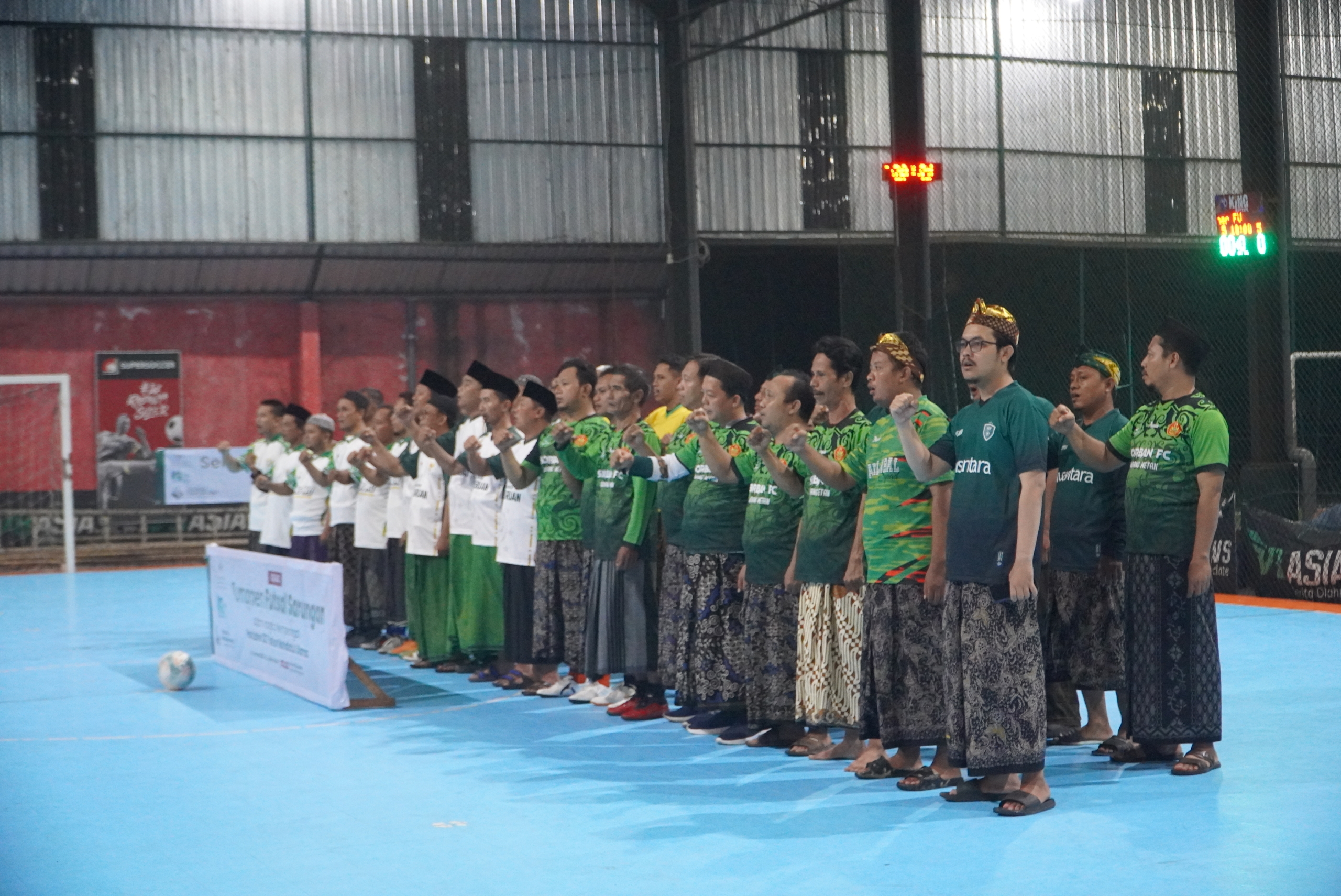 Menengok Kemeriahan Futsal Sarungan Pengurus NU Pasuruan