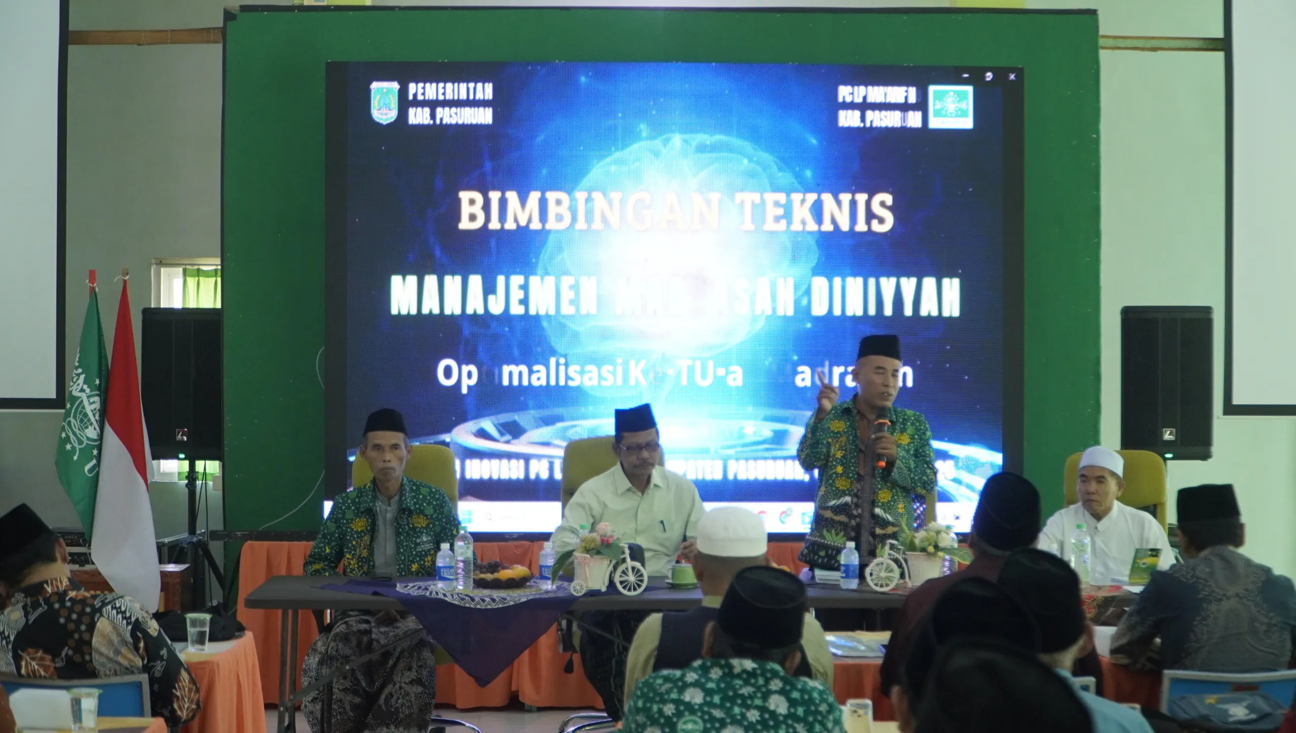 LP Ma’arif NU Pasuruan Gelar Bimtek Manajemen Madin, Tegaskan Pentingnya Pelayanan dan Pemikiran Terbuka