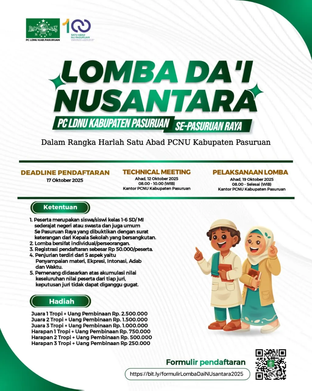 Ayo Asah Bakat Dakwahmu! Daftar Lomba Da’i Cilik Sekarang