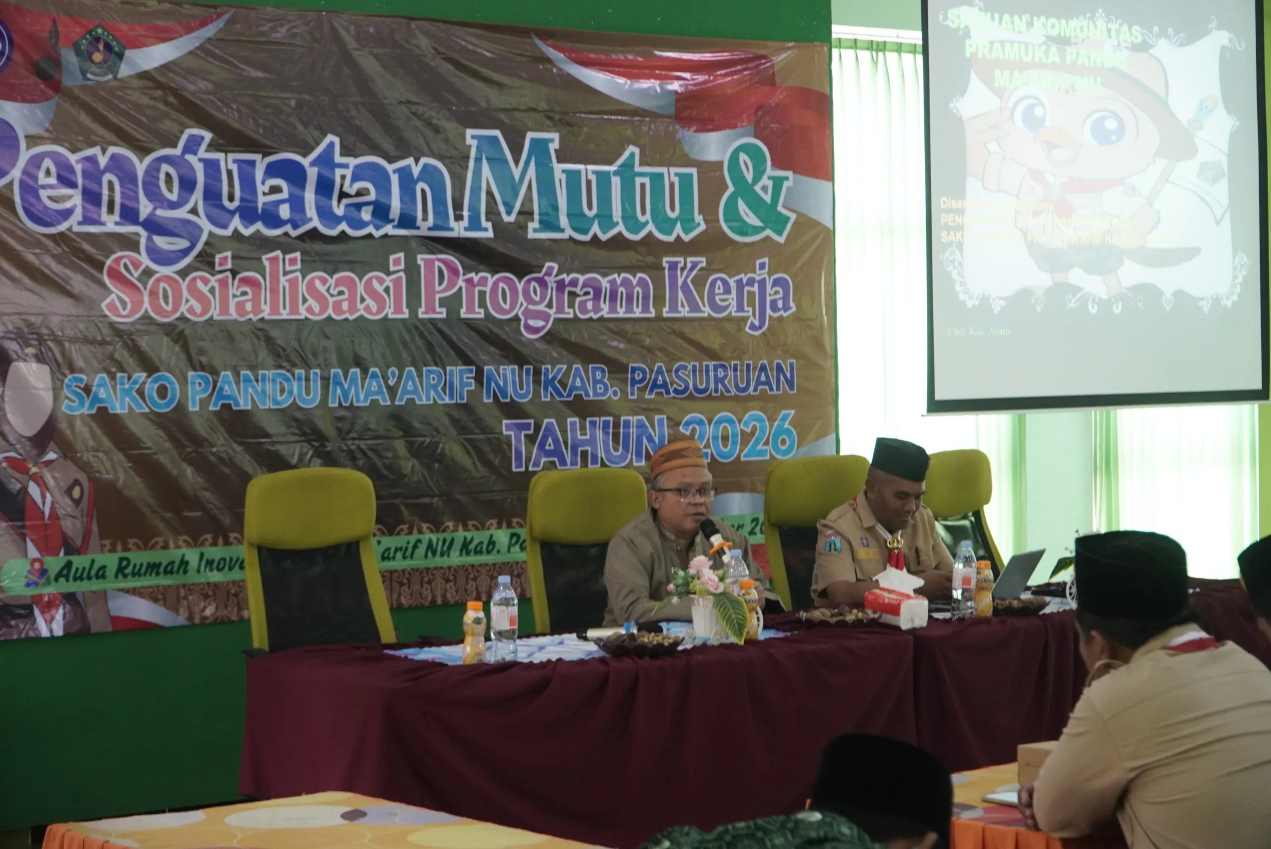 Penguatan Mutu Sakoma LP Ma’arif NU Pasuruan, Gus Taufiq Tekankan Mabadi Khaira Ummah