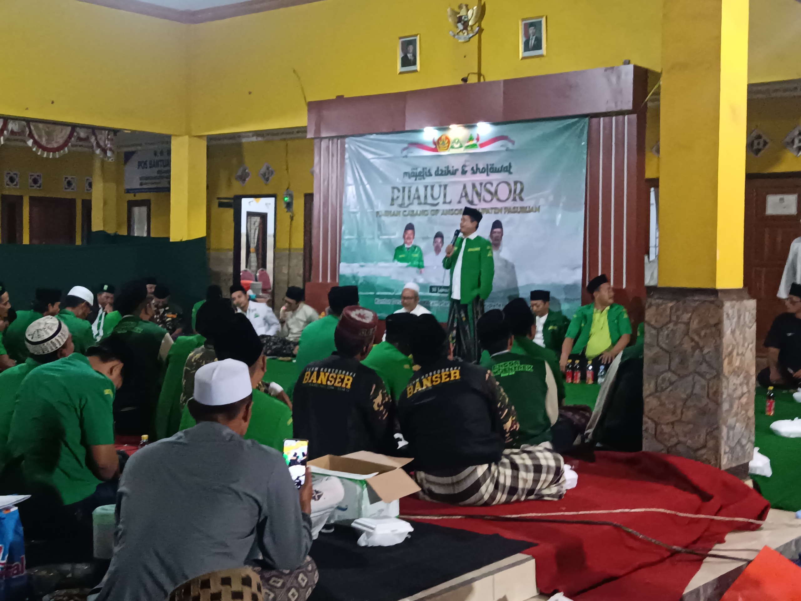 Rijalul Ansor Pasuruan Teguhkan Gerakan Cinta Tanah Air Lewat Dzikir dan Shalawat