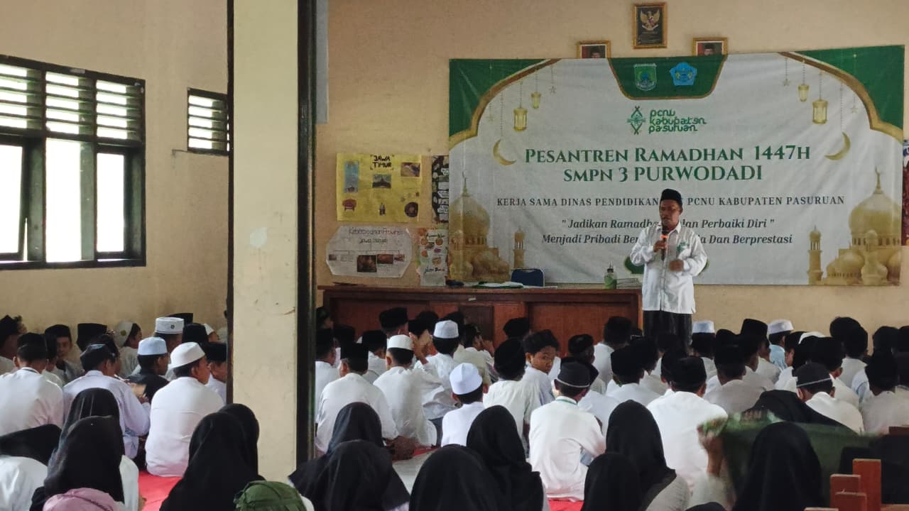 Pesantren Ramadhan PCNU Pasuruan Digelar Serentak di 41 SMPN, Perkuat Karakter Religius dan Wawasan Kebangsaan