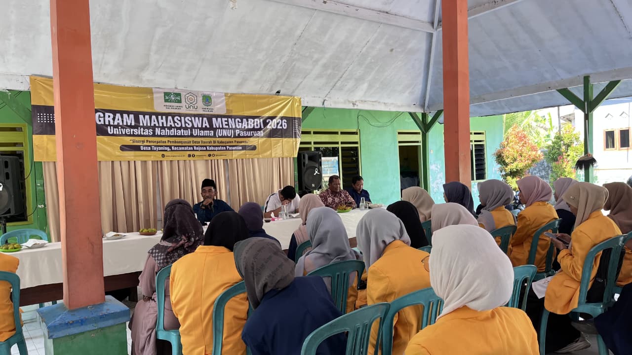 Mahasiswa UNU Pasuruan, Siap Bersinergi Percepat Pembangunan Desa Toyaning